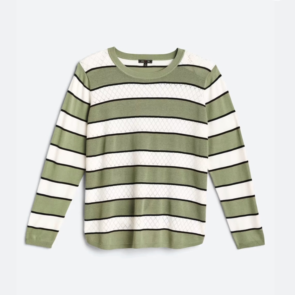 Lety & Me Giada Pointelle Detail Sweater